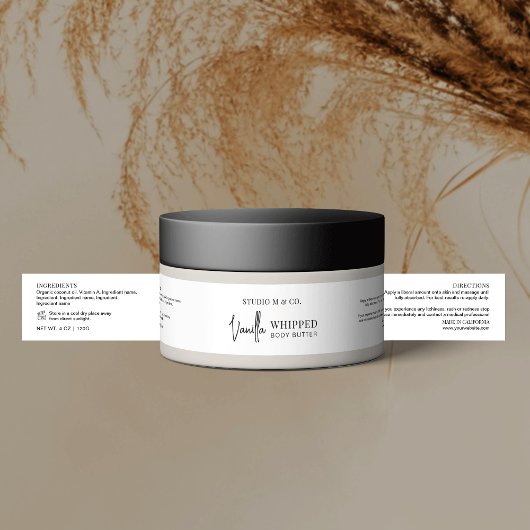 Minimalistische moderne suiker scrub lotion 4 oz 1