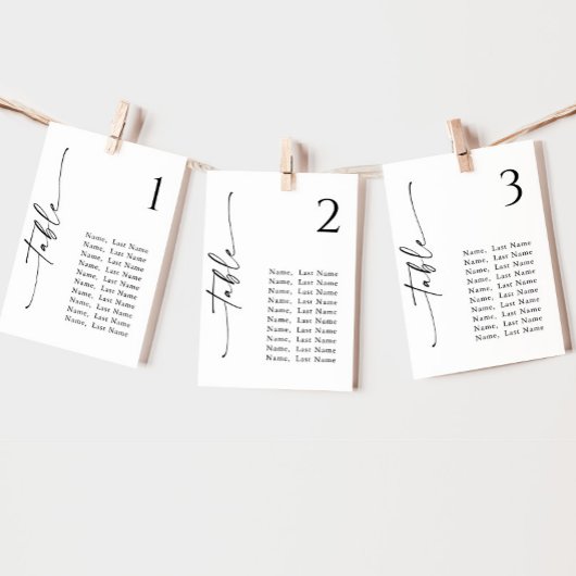 Minimalistische moderne tafel aantal zitplaatsen k kaart