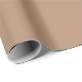 Minimalistische moderne taupe cadeaupapier (Rol Hoek)
