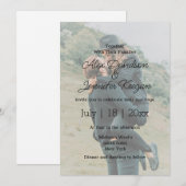 minimalistische moderne trouwfotobedekking kaart (Voorkant / Achterkant)