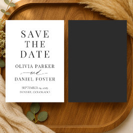 Minimalistische moderne trouwkaart 'Save the Date' Save The Date