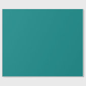 Minimalistische moderne turquoise cadeaupapier (Vlak)