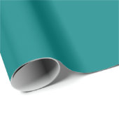 Minimalistische moderne turquoise cadeaupapier (Rol Hoek)
