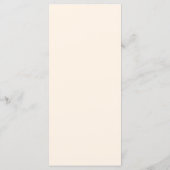 Minimalistische moderne typografie Beige Crème Tro Menu (Achterkant)
