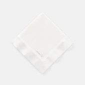 Minimalistische moderne typografie bruiloft servet (Hoek)