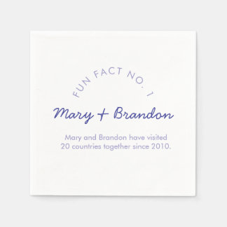 Minimalistische moderne typografie leuk weetje bru servet