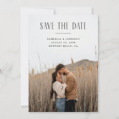Minimalistische moderne typografie Save the Date 1 (Voorkant)