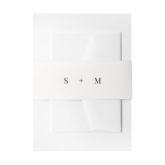 Minimalistische moderne typografie trouw uitnodigingen wikkel