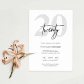 Minimalistische Moderne uitnodiging van de 20e ver