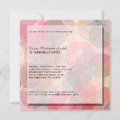 Minimalistische Moderne uitnodiging van de 40ste v (Voorkant)