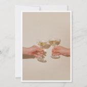 Minimalistische moderne verjaardagsuitnodiging kaart (Achterkant)