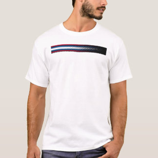 Minimalistische moderne verloopstreep grafische T- T-shirt