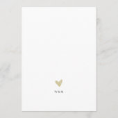 Minimalistische moderne verlovingsuitnodiging kaart (Achterkant)