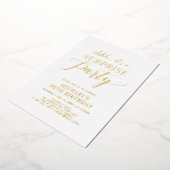 Minimalistische moderne verrassing volwassen verja folie uitnodiging (Gedraaid)