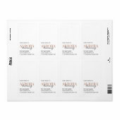 Minimalistische moderne verticale kaarslabel sjabl etiket (Full Sheet)