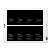 Minimalistische moderne verticale kaarslabel sjabl etiket (Full Sheet)