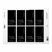 Minimalistische moderne verticale kaarslabel sjabl etiket (Full Sheet)