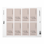 Minimalistische moderne verticale kaarslabel sjabl etiket (Full Sheet)