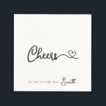 Minimalistische moderne vriendjes voor de toekomst servet<br><div class="desc">Eenvoudige schatjes voor de Toekomst Mrs. Gepersonaliseerde luiers met een stijlvol modern design. U kunt de sjabloon met de toekomstige bruidachternaam gemakkelijk aanpassen. Voel vrij om verdere veranderingen in dit ontwerp aan te brengen door te selecteren "geef met ontwerphulpmiddel uit".</div>