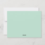 Minimalistische moderne vrolijke kerst Kaart - Cus (Achterkant)