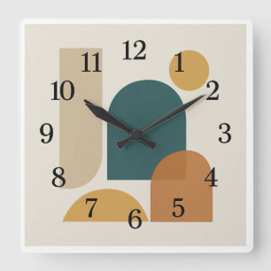 Minimalistische moderne wandklok uit het midden va