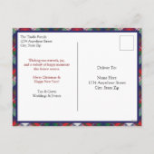 Minimalistische moderne waterverf kabouter Kerstmi Feestdagenkaart (Achterkant)