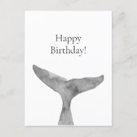 Minimalistische moderne Waterverf walvis fluke