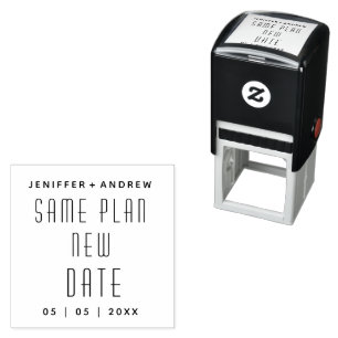 Minimalistische moderne wijziging van de datum Rub Zelfinktende Stempel