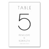 Minimalistische Moderne Witte Eenvoudige Huwelijks Kaart (Voorkant)