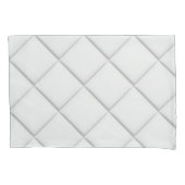 Minimalistische Moderne Witte Geweven Geometrisch  Kussensloop (Voorkant-Links)