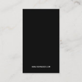 Minimalistische moderne witte Logo Social Media Cu Visitekaartje (Achterkant)