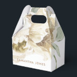 Minimalistische moderne witte Peonie bloemige Wate Bedankdoosjes<br><div class="desc">Het minimalistische, moderne, witte Peonie waterverf bloemenontwerp is het ideale vrijgezellenfeest voor gasten. Wow je bruidsmeisjes en vrienden met de perfecte vrijgezellencadeau-ideeën. De bloemen zijn schattig, vrouwelijk en modern en zijn het perfecte bijpassende cadeau voor al uw vrijgezellenfeest gasten. Of u nu de perfecte bruiloft plant of een baby shower...</div>