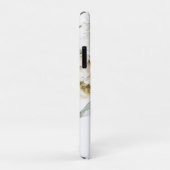 Minimalistische moderne witte Peonie bloemige Wate Case-Mate iPhone Case (Achterkant/rechts)