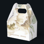 Minimalistische Moderne Witte Pioen Bloemige Water Bedankdoosjes<br><div class="desc">Minimalistisch modern wit pioenroos waterverf bloemendesign is het perfecte bruidsfeestcadeau voor gasten. Verras je bruidsmeisjes en vriendinnen met de perfecte vrijgezellenfeest cadeau-ideeën. De mooie bloemen zijn schattig,  vrouwelijk en modern en zijn het perfecte bijpassende cadeau voor al je bruidsfeestgasten.</div>