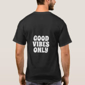 Minimalistische Moderne Witte Script Bedankt T-shirt (Achterkant)
