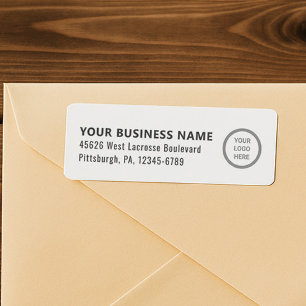 Minimalistische moderne zakelijke Logo Chic zwart- Etiket