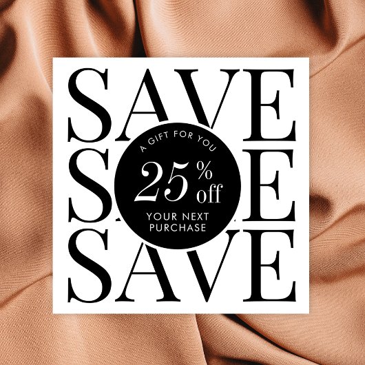 Minimalistische moderne zakelijke Logo dank u Kortingskaartje