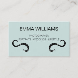 Minimalistische moderne zakenkaart voor fotografen visitekaartje