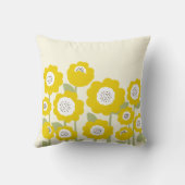 Minimalistische moderne zonnebloem minimale aangep kussen (Achterkant)