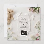 Minimalistische moderne zwangerschapsaankondiging kaart (Voorkant)