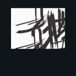 Minimalistische moderne zwart-wit abstracte muurku canvas afdruk<br><div class="desc">Ik hou van de abstracte en minimalistische stijl. Wandkunst gewikkeld doek met offset penseelstreken creëer een visuele aantrekkingskracht die perfect is als een accentstuk voor de mod-ruimte. Toon het over uw bed,  woonkamer of toegangsweg. Eenvoudig,  chique en modern. ©Lorena Depante</div>