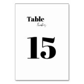 Minimalistische moderne zwart-wit kaart (Voorkant)