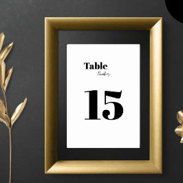 Minimalistische moderne zwart-wit kaart