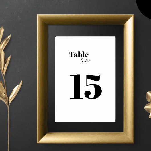 Minimalistische moderne zwart-wit kaart