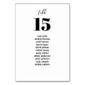 Minimalistische moderne zwart-witte zithoek kaart (Voorkant)