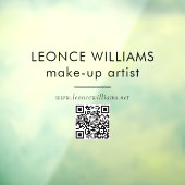 Minimalistische moderne zwarte bedrijfs branding Q Raamsticker (Vel 3)