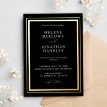 Minimalistische moderne zwarte en gouden elegante 