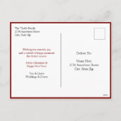 Minimalistische moderne zwarte kerstboom Kerstmis Feestdagenkaart (Achterkant)