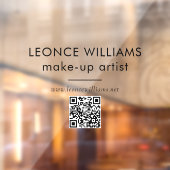 Minimalistische moderne zwarte QR-code voor bedrij Raamsticker (Vel 2)