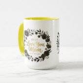 Minimalistische Moeder Aarde Koffiemok Mok (Voorkant links)